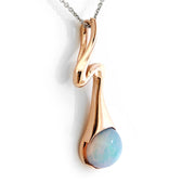 Rose Gold Opal Pendant - ForeverJewels Design Studio 8