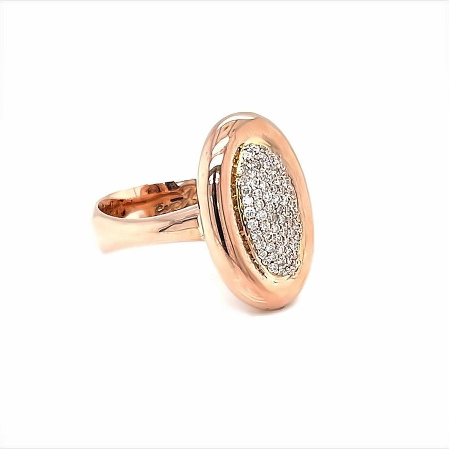 Rose Gold Oval Diamond Ring - ForeverJewels Design Studio 8