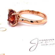 Rose Gold Pink Tourmaline Ring - ForeverJewels Design Studio 8