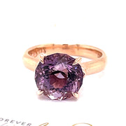 Rose Gold Purple Amethyst Ring - ForeverJewels Design Studio 8