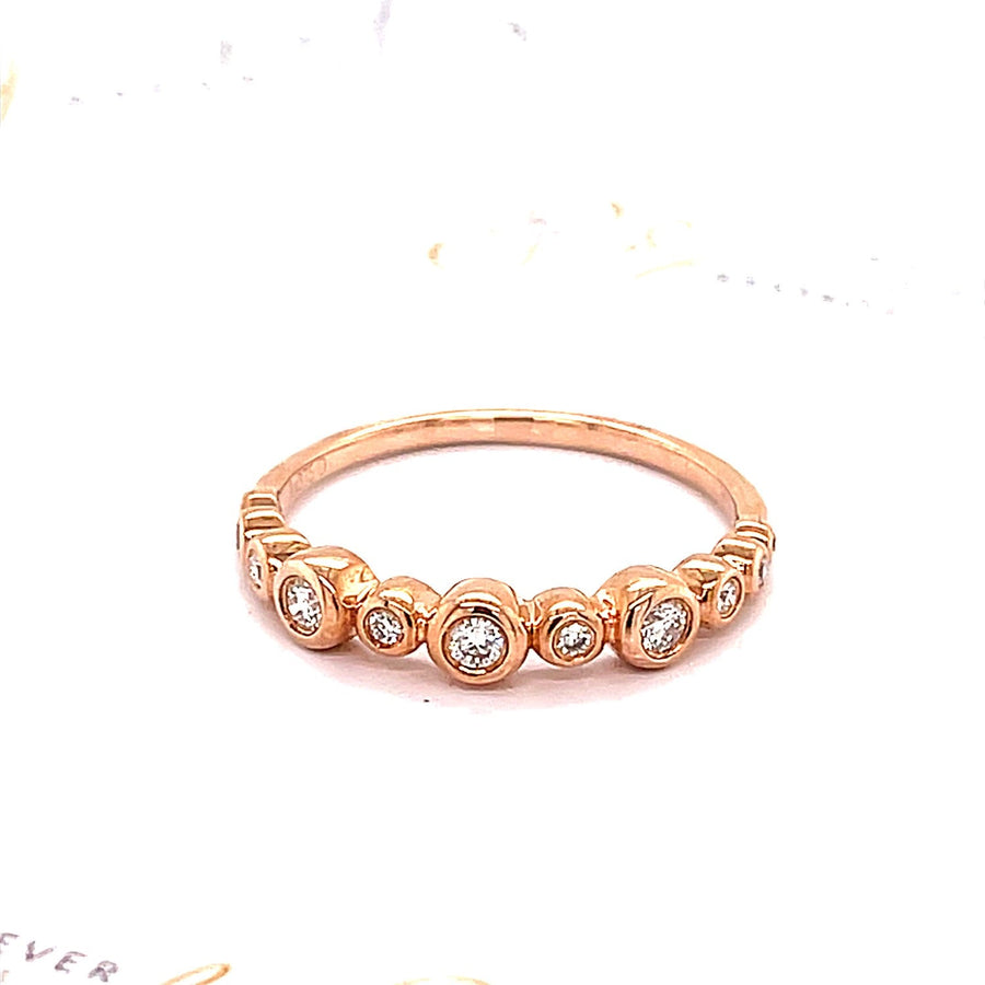 Rose Gold stackable Diamond Ring - ForeverJewels Design Studio 8