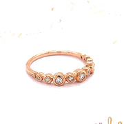 Rose Gold stackable Diamond Ring - ForeverJewels Design Studio 8