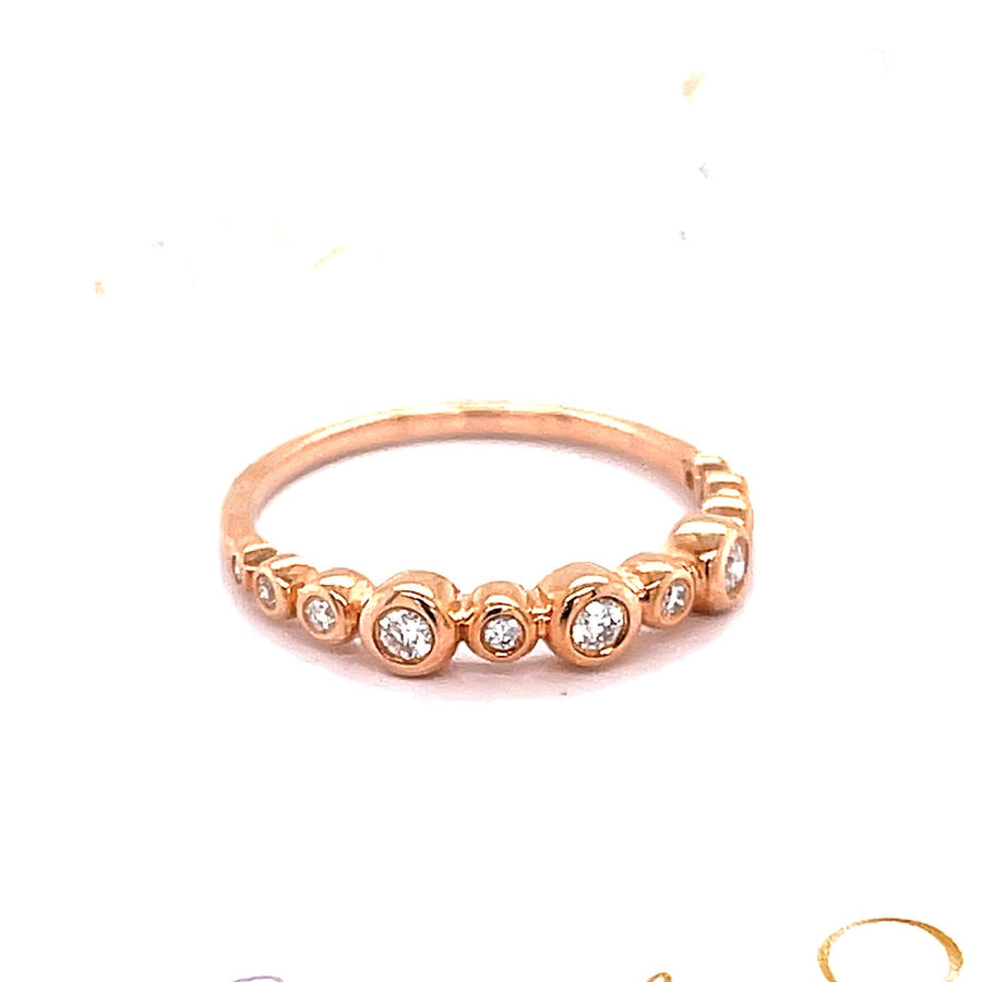 Rose Gold stackable Diamond Ring - ForeverJewels Design Studio 8