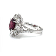 Ruby and Diamond Halo Ring - ForeverJewels Design Studio 8