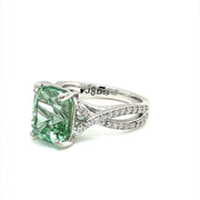 Seafoam Tourmaline and Diamond Ring - ForeverJewels Design Studio 8