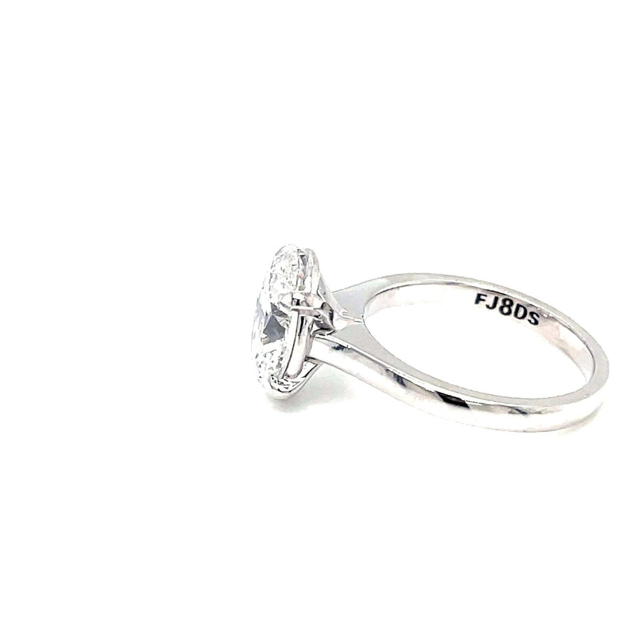 Solitaire Oval Diamond Ring - ForeverJewels Design Studio 8