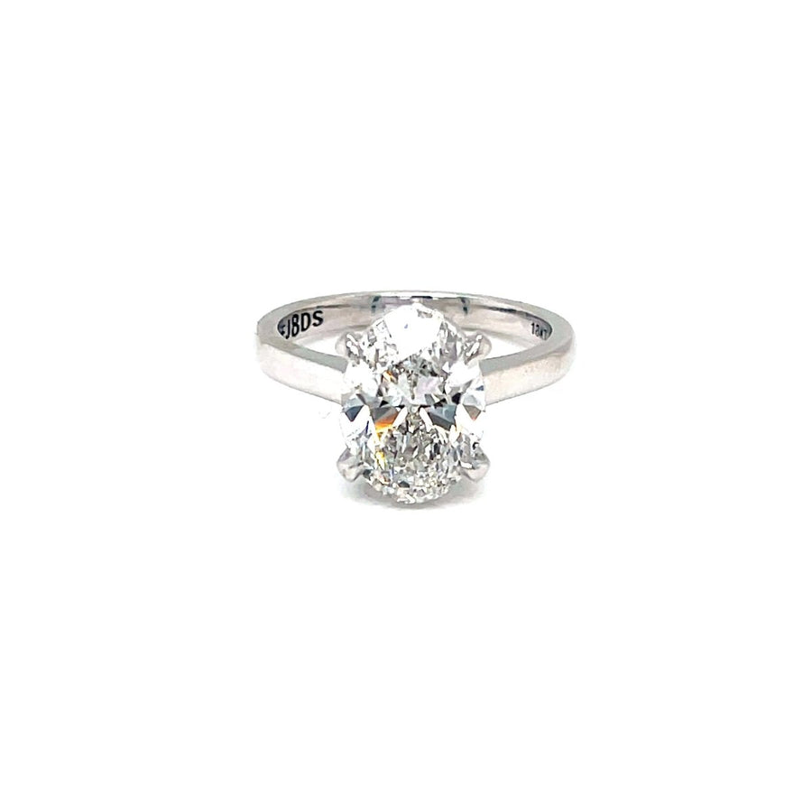 Solitaire Oval Diamond Ring - ForeverJewels Design Studio 8