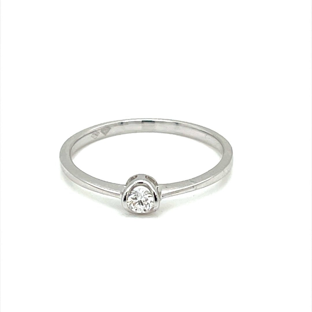 Stackable Diamond Ring in 18k white gold - ForeverJewels Design Studio 8