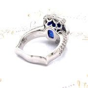 Tanzanite and Diamond Halo Ring - ForeverJewels Design Studio 8