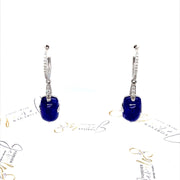 Tanzanite and Diamond white Gold earrings - ForeverJewels Design Studio 8