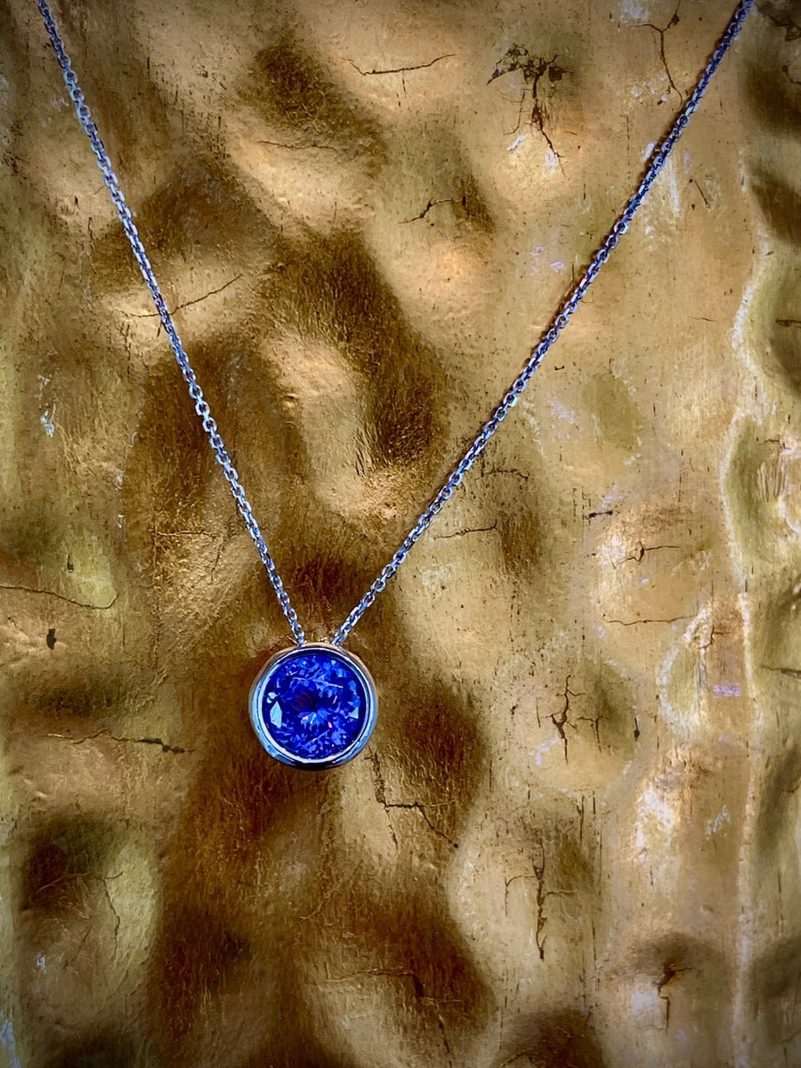 Tanzanite Floating Pendant - ForeverJewels Design Studio 8