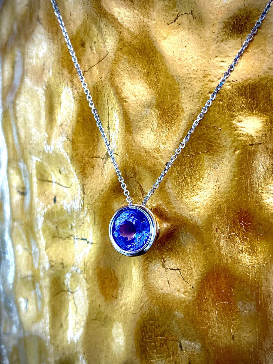 Tanzanite Floating Pendant - ForeverJewels Design Studio 8