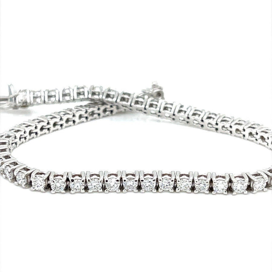 Tennis Bracelet in 18K White Gold - ForeverJewels Design Studio 8