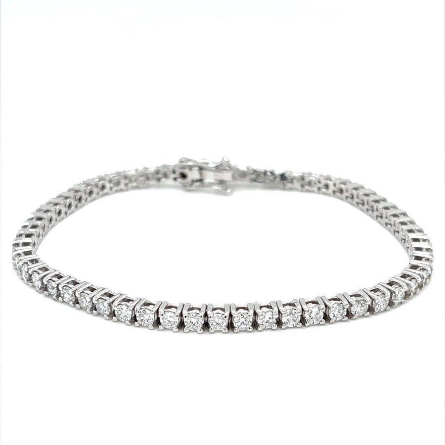 Tennis Bracelet in 18K White Gold - ForeverJewels Design Studio 8