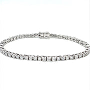 Tennis Bracelet in 18K White Gold - ForeverJewels Design Studio 8