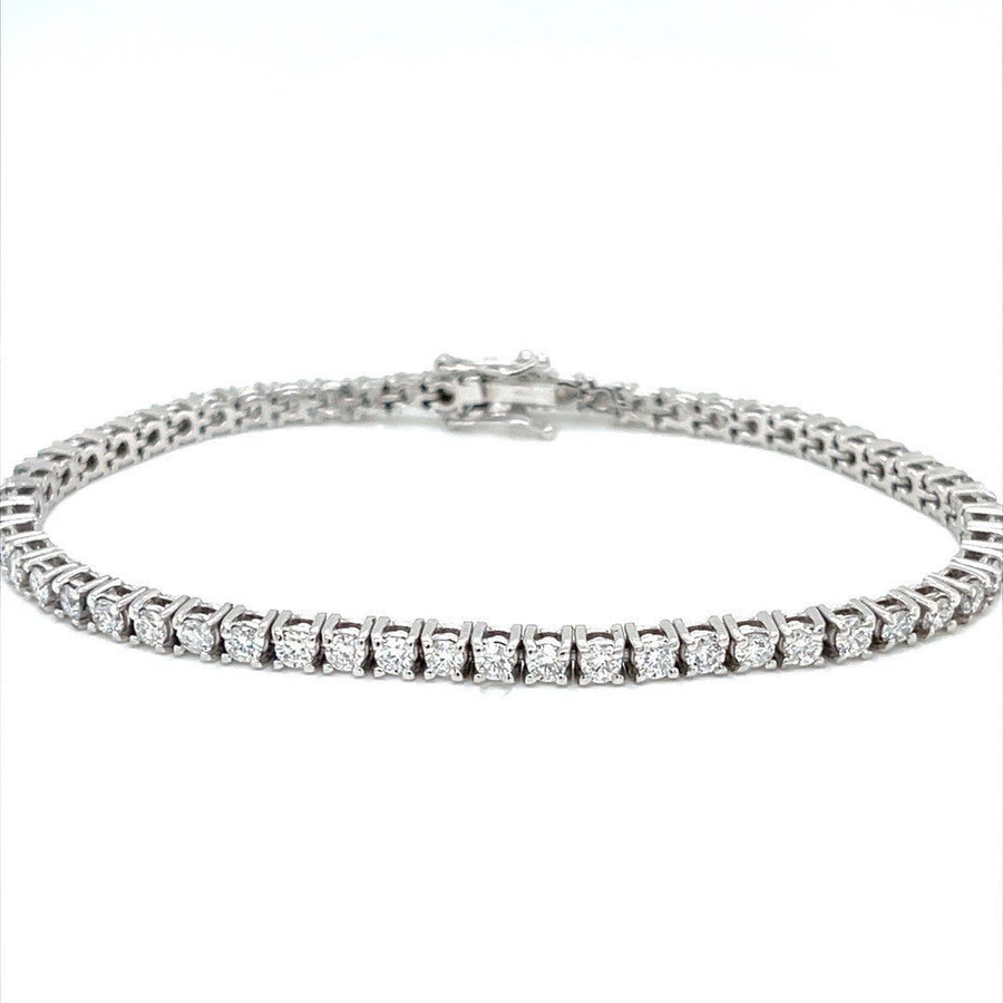 Tennis Bracelet in 18K White Gold - ForeverJewels Design Studio 8