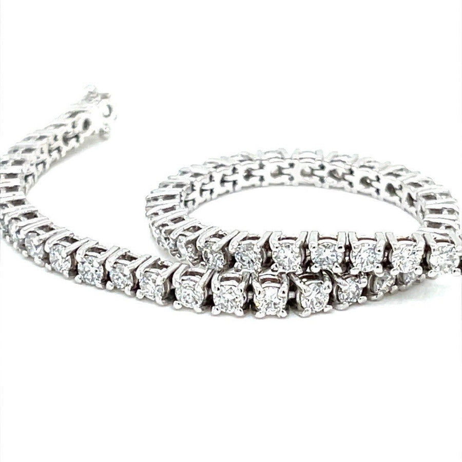 Tennis Bracelet in 18K White Gold - ForeverJewels Design Studio 8