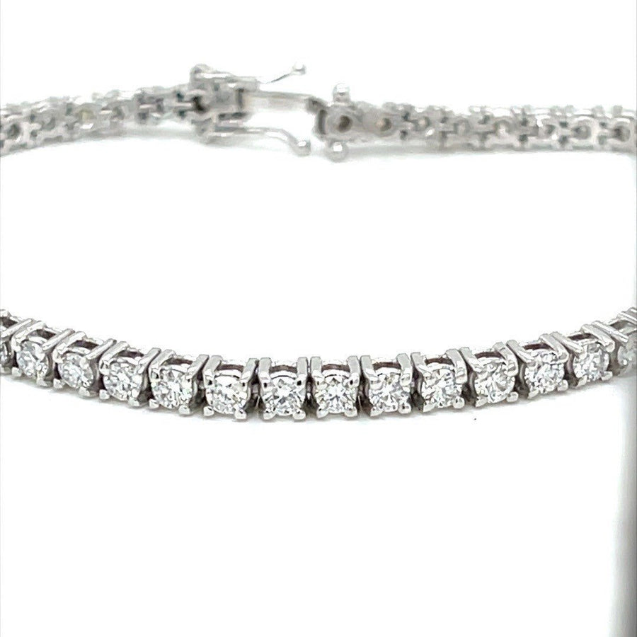 Tennis Bracelet in 18K White Gold - ForeverJewels Design Studio 8