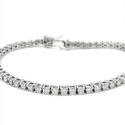 Tennis Bracelet in 18K White Gold - ForeverJewels Design Studio 8