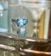 White Gold Aquamarine Ring - ForeverJewels Design Studio 8