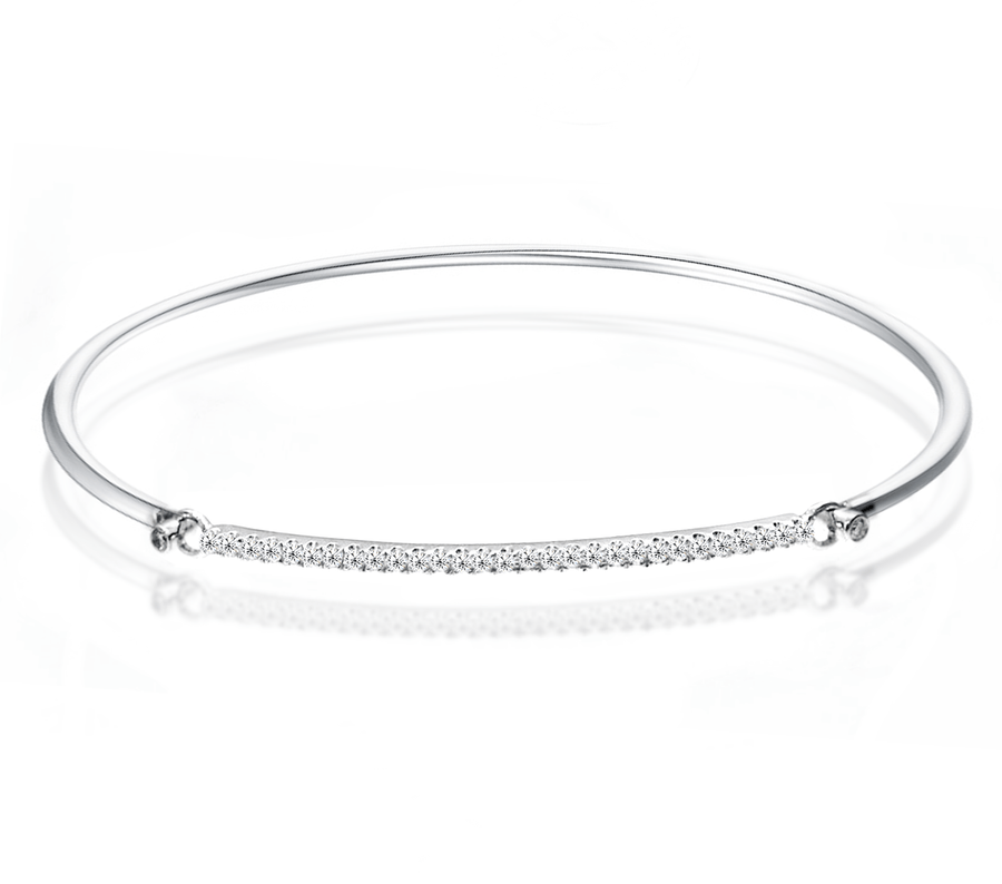 White Gold Diamond Bangle - ForeverJewels Design Studio 8