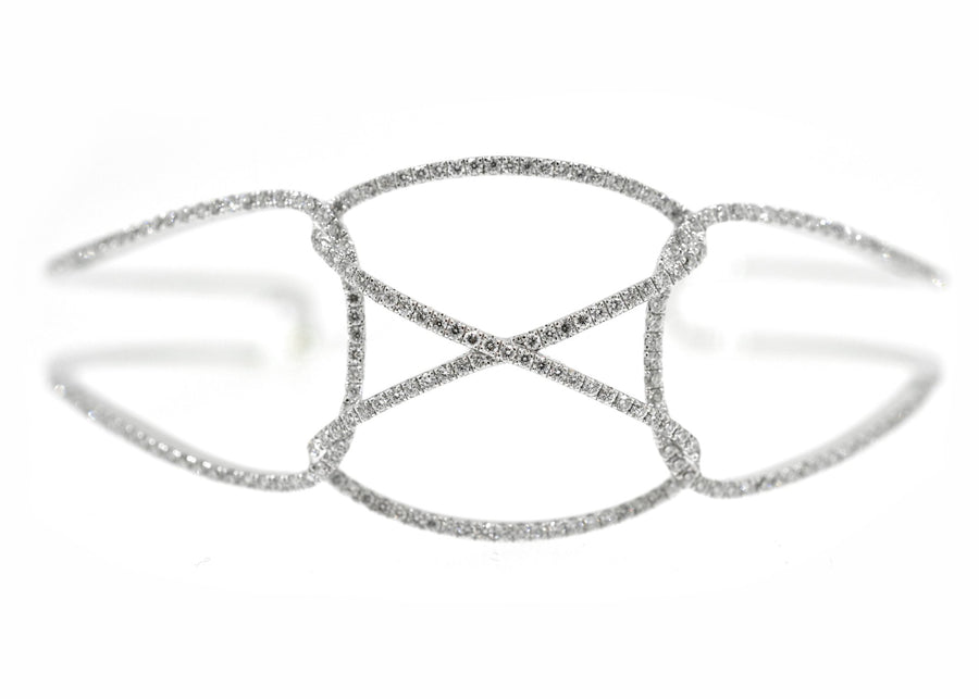 White Gold Diamond Bangle - ForeverJewels Design Studio 8