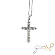 White Gold Diamond Cross Pendant - ForeverJewels Design Studio 8