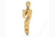 Yellow Gold Nyami Nyami Pendant from Zambia - ForeverJewels Design Studio 8