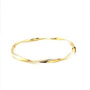 Yellow gold twisted bangle - ForeverJewels Design Studio 8