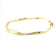 Yellow gold twisted bangle - ForeverJewels Design Studio 8