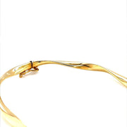 Yellow gold twisted bangle - ForeverJewels Design Studio 8