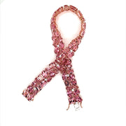 Pink Tourmaline And Diamond Bracelet