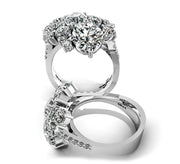 Diamond Cluster Engagement Ring