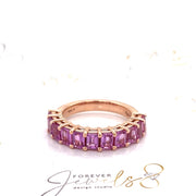 Pink Sapphire Rose Gold Ring