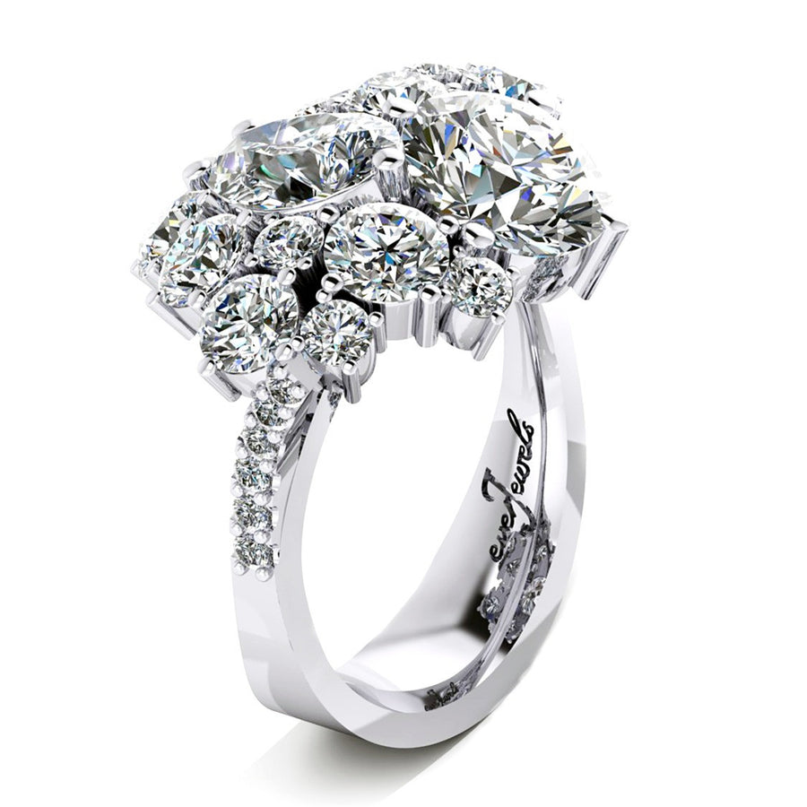 Diamond Cluster Engagement Ring