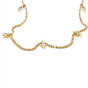 Yellow Gold Diamond  Necklace