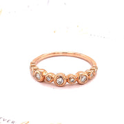 Rose Gold stackable Diamond Ring