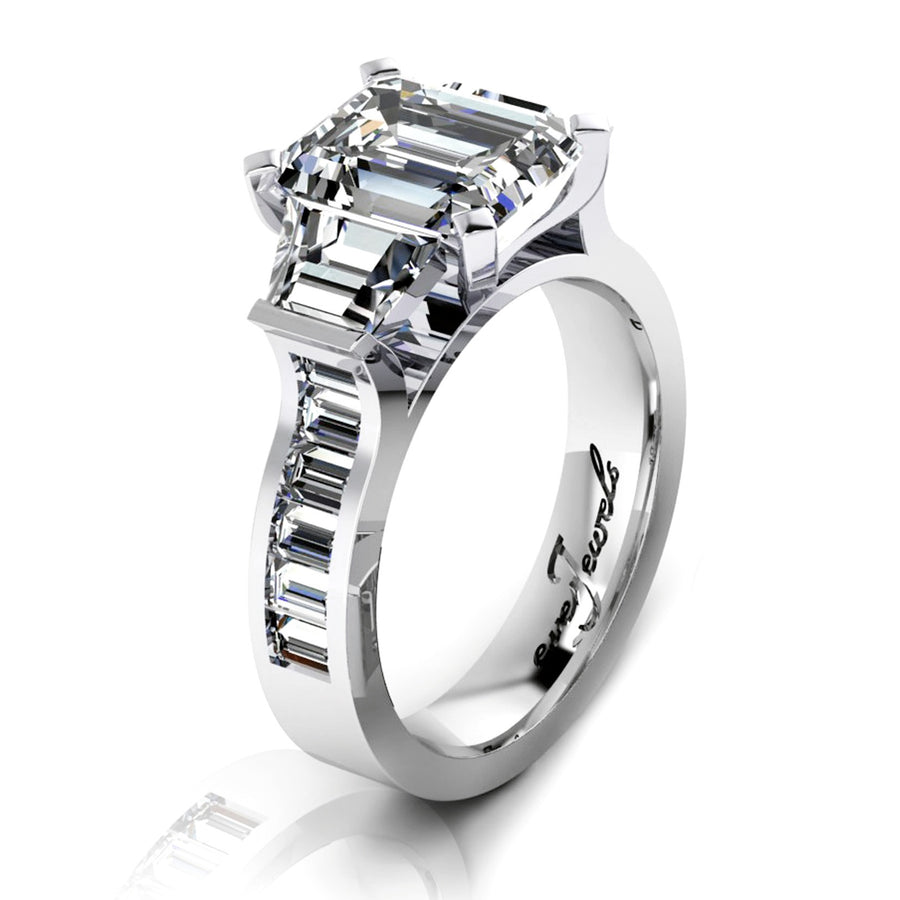 Emerald Cut Diamond Engagement Ring