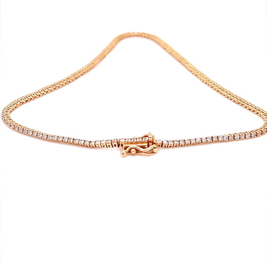 Rose Gold Diamond  Tennis Bracelet