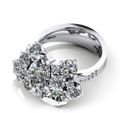 Diamond Cluster Engagement Ring