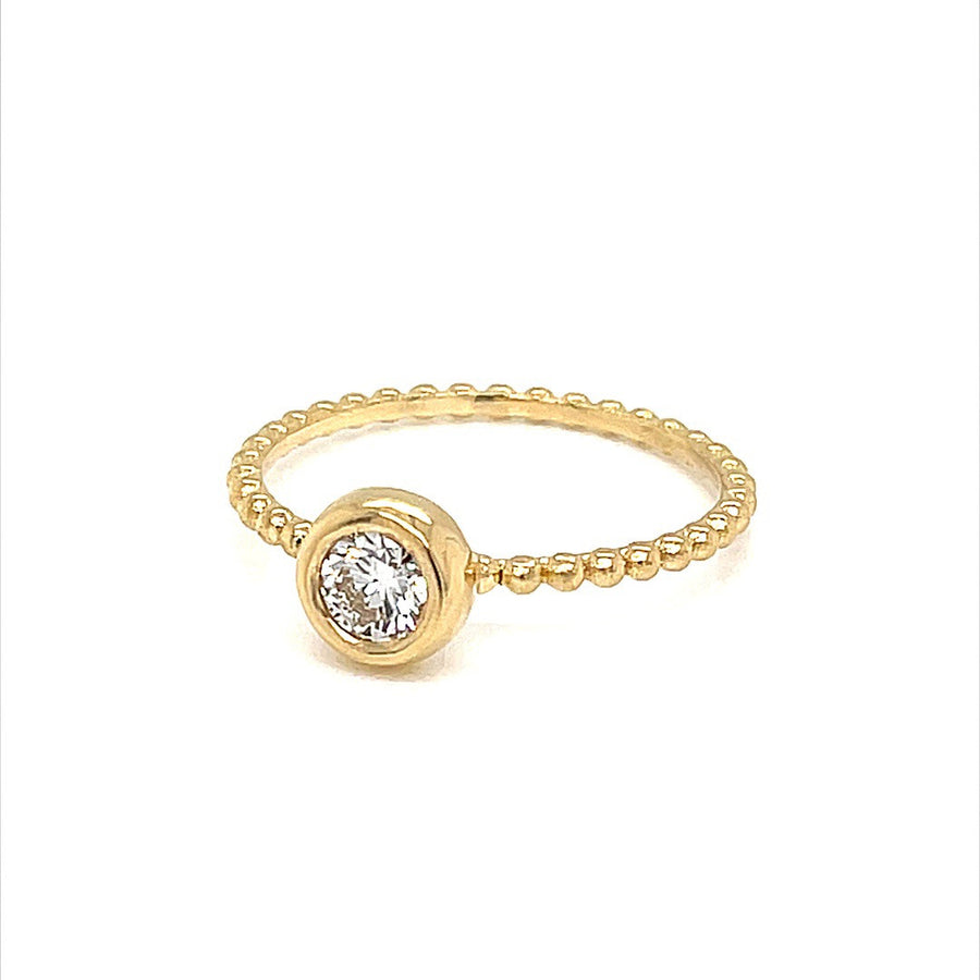 18 Carat Yellow gold spinner Diamond Ring