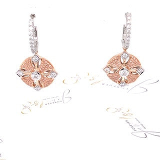The Argyle Pink Diamond Huggie Earrings
