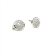 Pave Diamond Earring Studs